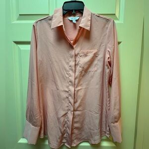 Nine West Coral Button-Up Blouse